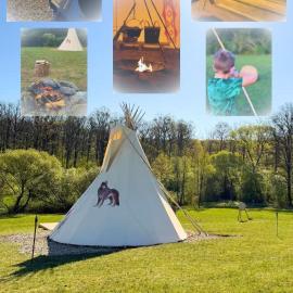 Teepee u Vlčího potoka, hotell i Jičíněves