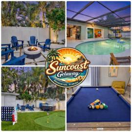 Suncoast Getaway-10 min to beach- Pool-Putt Putt-Games-Beach Kit-Family Friendly