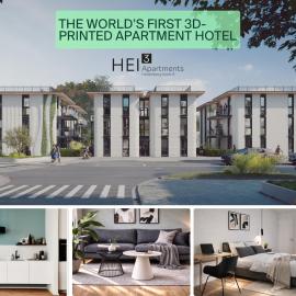 HEI3 Apartment Hotel - WELTWEIT erstes Apartmenthotel aus dem 3D Drucker