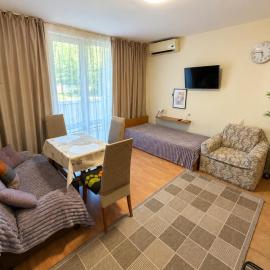 Two-bedroom apartment with garden view