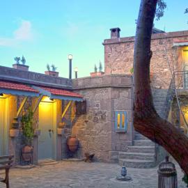 Mystic stone house at the ancient city of Assos