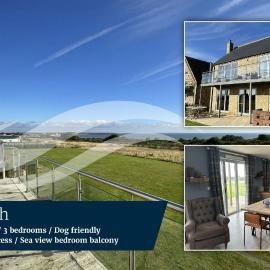 Baywatch - Seaview and Balcony - Part of the The Bay Filey Holiday Village with pool, gym and direct beach access, pub, restaurant, tennis and meadows walks, hôtel à Reighton