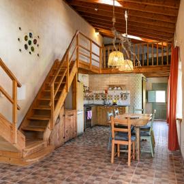 Beautiful self-built ecological house by the river