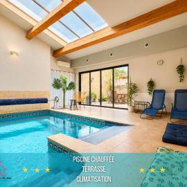 " L'Écrin de Lalie " Piscine chauffée - Clim - TV, hotel Lagrasse-ban
