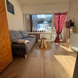 Studio cabine 4 couchages vue sur les pistes, hotel a Puyvalador