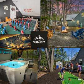 Cozy Mountain Chalet Hot Tub Firepit Game Room Sleeps 8, hotel a Conway