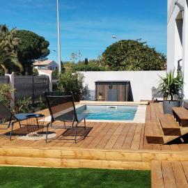 Luxueuse villa avec 3 suites parentales et piscine privative proche des plages