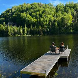 Chalet Mysa Spa Lac access Firepit pit SKI, hotel Saint Come-ban