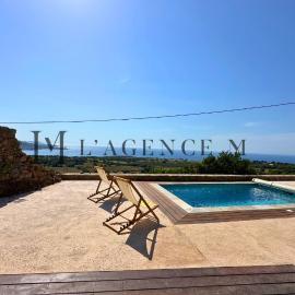 L'Aghja Bergerie Corse d'exception piscine vue mer