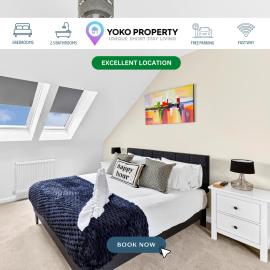 Charming House in Buckingham • Driveway Parking • Sleeps 6 • Work Desk • Fast WiFi • Yoko Property