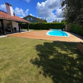 Villa pour 10 pers, piscine chauffée, 8 mins des plages