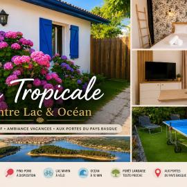 La Tropicale - Terrasse Privée Entre Lac & Océan- C' LA VIEconciergerie, hotel di Soustons