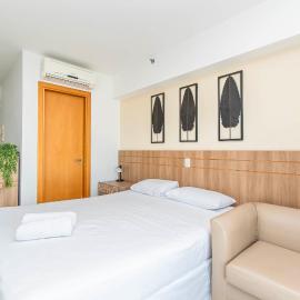 Flat Saint Moritz, Espaçoso, Região Central de Brasília, Vista para Esplanada