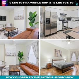 Spacious 2BR - 15m to Times Square - FREE Parking, Hotel in North Bergen
