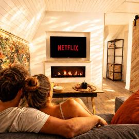캉칼에 위치한 호텔 MRODBNB - Appart Neuf - Vue Mer - 25m Plage & Resto - Ciné - cheminée - Popcorn