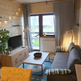 APARTAMENT Z OGRÓDKIEM - DoM NAD MORZEM, TARAS WIDOKOWY ZE STREFĄ WYPOCZYNKU, SALA ZABAW