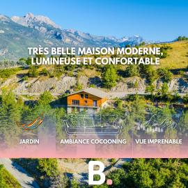 Très belle maison spacieuse et lumineuse, vue sur la station de Risoul et de Vars - Eygliers