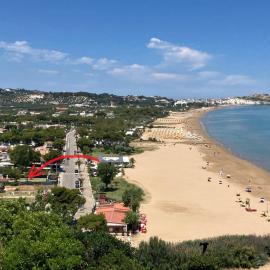 Villette fronte mare da Mimma sul lungomare di Vieste, hotel di Lupetto