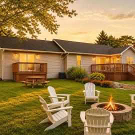 Stargazer Meadows with Firepit BBQ & Ideal Location - Family Friendly, hotel in Fennville