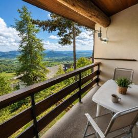 Panoramic view of the valley At the foot of the slopes, hotel in Saint-Michel-de-Chaillol
