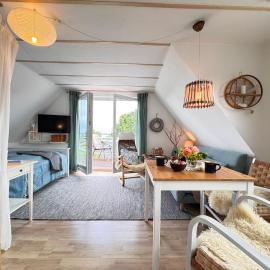 Nordlicht, 1-Zimmer mit Meerblickbalkon 500 m zum Strand
