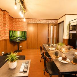 LEON RESORT HOTEL Max14people Shinosaka 1min Higashimikuni 4min Umeda 7min Nanba Shinsaibashi 14min USJ Great location Private House 最大14名 新大阪 新幹線 東三国 梅田 心斎橋 難波 立地最高 大阪観光