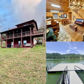 Lakefront Cabin with Private Dock & Mountain Views, hotel in Butler