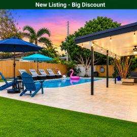 Heated Pool Villa with Mini Golf & Game Room Fort Lauderdale