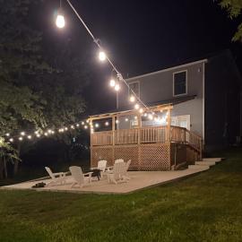 Blue Casa Rio | Riverfront Oasis with Private Beach, Deck & Fire Pit