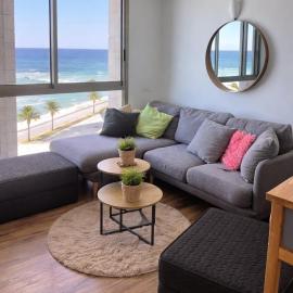 Luxury apartment on the beach with sea view by Almog Beach Haifa