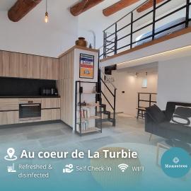 Grand loft design - Coeur du village médiéval - GO, hotel in La Turbie