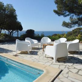 Villa 3 chambres climatisée avec piscine 250m plage de Gigaro WIFI
