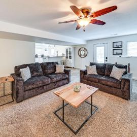 4 Mi to K-State! Modern Garden-Level Apt