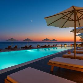 Apartment Melitta with pool access