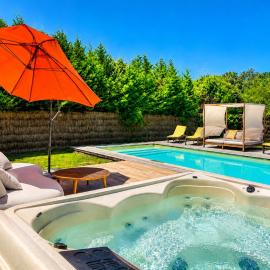 Villa Océane & jacuzzi et piscine chauffée clim fibre drap inclus