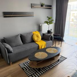 Apartament Grey 2 pokojowy z balkonem w Warszawie z parkingiem podziemnym, hotel in Warsaw