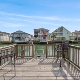 Pet Friendly 3 Bedroom Inlet Front Beach Home for 12! Oversized Deck and Dock! Blushing Mermaid