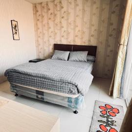 Mall connected cosmo mansions thamrin city mall best option best location one bedroom stylish furniture flat with balcony economical perfect vocational apartment super comfortable