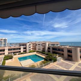 appartement Sète vue sur mer piscine