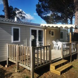 Mobil Home 6 personnes en camping 4 étoiles, hotel in Lit-et-Mixe