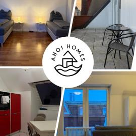 2 BR Apartment, 5 Singlebeds, near A7 Autobahn, Free Parking