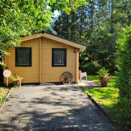 Charmant, gezellig en knus 5p chalet op Veluwe naast Sauna Drome, hotel di Putten