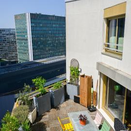 sur les toits de Paris