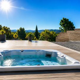 Villa 8 pers avec SPA, vue panoramique et jardin près du Salagou