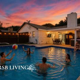 Luxurious 5BR 2BA Holiday Home with Pool, Grill, Sauna & Game Room