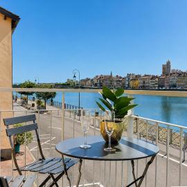 Saône View T3 - Balcon vue Saône & climatisé
