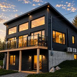 Chalet Mysa Spa Lac access Firepit pit SKI, hotel Saint Come-ban