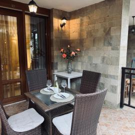 Garden, pool and sea view studio by SeaRent