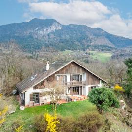 Grand chalet vue lac et montagne