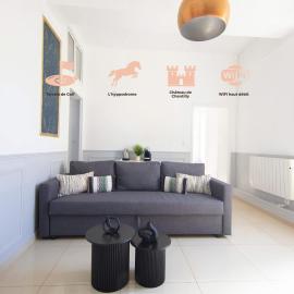 Chantilly में, होटल 2 chambres spacieux - proche chateau